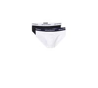 2er 4er Pack EMPORIO ARMANI Slips Stretch Cotton Brief Mehrfarbig, 2er Pack (1x 2er), S, -10410 white / marine