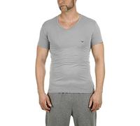 Emporio Armani Underwear Herren Unterhemd 111512CC717, 2er Pack, Gr. Small, Mehrfarbig (Grigio/Marine 13742)