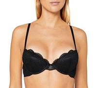 Emporio Armani Underwear Damen Natural Bra Virtual Lace Push-Up-BH, Black, 36B