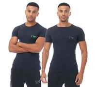 Emporio Armani - "Underwear" T-Shirt für Herren(2er-Pack) (Marineblau) L