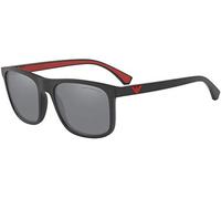 Emporio Armani Unisex 0ea4129 Sonnenbrille, Matte Black/Grey, One Size