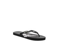 Emporio Armani Unisex Bold Eagle Logo Flops Flip-Flop, BLACK+WHITE, 38