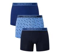 Emporio Armani Herren CORE Logoband 3-Pack Boxer-Shorts, MAR/ST AZZUR/INCHIOS, XL