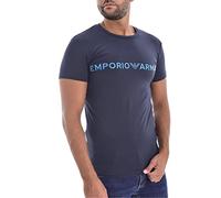 Emporio Armani Unterwäsche T-Shirt Megalogo, T-Shirt, Uomo, Blau (Marine F51), XL