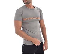 Emporio Armani Unterwäsche T-Shirt Megalogo, T-Shirt, Uomo, Grigio (Zinn), S