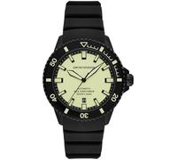 Emporio Armani Herren Analog Mechanisches Handaufzugswerk Uhr mit Silikon Armband AR60085