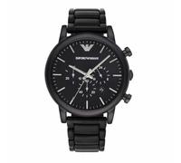 EMPORIO ARMANI Watch for Men, Quarz-Chronographenwerk und 46mm Gehäusegröße mit Edelstahlarmband