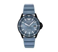 Emporio Armani Herren Analog Quarz Uhr mit Silikon Armband AR11685