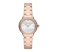 Emporio Armani Watch for Women, 32mm Rose Gold Tone Quartz DREI-Zeiger Uhrwerk und Edelstahlarmband