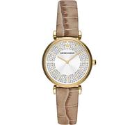 Emporio Armani Watch for Women, 32mm Zwei-Zeiger-Quarzwerk mit Leder- oder Stoffarmband