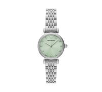 Quarzuhr EMPORIO ARMANI, edelstahlfarben, Armbanduhren, Damen, Armbanduhr, Damenuhr, Edelstahlarmband, analog, Glassteine (97915431-0) edelstahlfarben