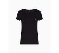 EMPORIO ARMANI Damen S/Sleeve Crew Neck T-Shirt, Schwarz, Small