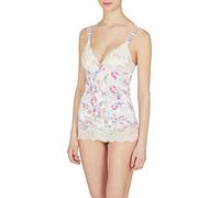 Emporio Armani Women's Daily Charme Microfiber Cami Tank Top, Yogurt Floral Print, M