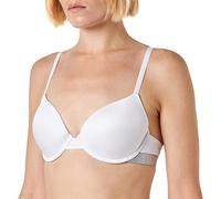 Emporio Armani Women's Iconic Microfiber Full Coverage Bra, White, 38B