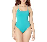 Emporio Armani Women's Logo Lover One Piece Swimsuit, Turquoise, S