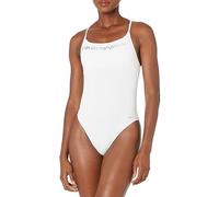 Emporio Armani Women's Logo Lover One Piece Swimsuit, White, M
