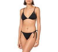 EMPORIO ARMANI Women's Triangle And String Brazilian Studs Bikini Set , BLACK, M