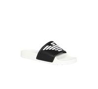 Emporio Armani Badeschuhe Sliders weiss/schwarz Herren, Größe Euro (US) 42