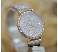 EmporioArmani AR11293 Zweifarbige Damenuhr aus Edelstahl in Silber und Roségold