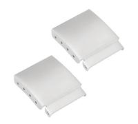 EMSea 2 Stück 18 Mm Uhrenarmbandverlängerung Verlängerungsglied aus Gebürstetem Stahl Zusätzliches Einstell- Und Reparaturzubehör für Uhrmacher Silber