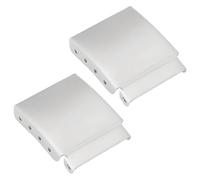 EMSea 2 Stück 22 Mm Uhrenarmbandverlängerung Verlängerungsglied aus Gebürstetem Stahl Zusätzliches Einstell- Und Reparaturzubehör für Uhrmacher Silber