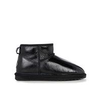 EMU Australia Damen Stinger Micro Glossy Winter Echtes Schaffell EMU Stiefel, Schwarz , 40/41 EU