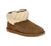 emu Australia EMU Pyke Boots Stiefel braun chestnut Fellkragen W13193 für Damen, braun, Größe 37 EU