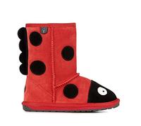 EMU Australia Kids Ladybird Wool Boot, Red, Size 35