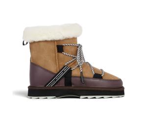 EMU Australia Winterstiefel Blurred (Lammfell, gezähnte Gummiaußensohle) braun Damen, Größe Euro (US) 40 (9)