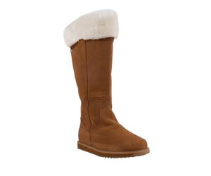 EMU Australia Winterstiefel Georgi (Veloursleder, wasserdicht) kastanienbraun Damen, Größe Euro (US) 40 (9)