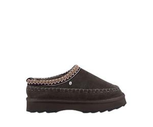 EMU Australia Women's Sharky Adventure Scuff Suede Slipper, Sheepskin Lining, Australian Sheepskin Lining, Dark Olive, Size 41