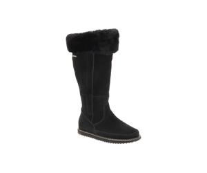 EMU Georgi Schaft Stiefel schwarz Fellkragen W13218 - Größe 37