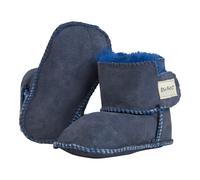 EN FANT Lammfellschuhe mit Klettverschluss 17 blau