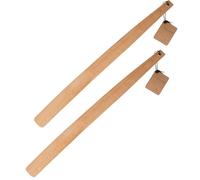 Ena Living Schuhlöffel 2Pcs Extra Lang 57 cm Holz FSC-Zertifiziertes Buchenholz, Stabil Ergonomisches Design 2 Stück