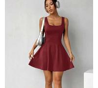 Encore rotes gestrickter ärmelloser bodycon Jumpsuit