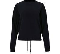 Sweatshirt ENDURANCE "Sartine", Damen, Gr. 36, grau (anthrazit), 65% Polyester, 35% Baumwolle, unifarben, normal, Rundhals, Sweatshirts Sweatshirt, mit einstellbarem Kordelzug (38349643-36) anthrazit