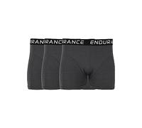 3er Pack ENDURANCE Burke Boxershorts Herren 1011 - dark grey melange M
