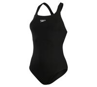 Speedo Damen Badeanzug Eco Endurance+ Kickback, chlorbeständig, recyceltes Material, Schwarz UK 36