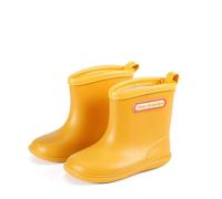 ENEN Gummistiefel Kinder Gr 22-30, Gummistiefel Mädchen und Jungen Wasserdichte Regenschuhe Kleinkind Leicht Bequeme für Kindergarten, Schule, Outdoor (TR2 Gelb,23)