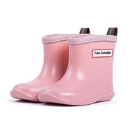ENEN Gummistiefel Kinder Gr 22-30, Gummistiefel Mädchen und Jungen Wasserdichte Regenschuhe Kleinkind Leicht Bequeme für Kindergarten, Schule, Outdoor (TR6 Rosa,23)