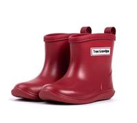 ENEN Gummistiefel Kinder Gr 22-30, Gummistiefel Mädchen und Jungen Wasserdichte Regenschuhe Kleinkind Leicht Bequeme für Kindergarten, Schule, Outdoor (TR6 Rot,23)