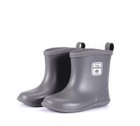 ENEN Gummistiefel Kinder Gr 22-30, Gummistiefel Mädchen und Jungen Wasserdichte Regenschuhe Kleinkind Leicht Bequeme für Kindergarten, Schule, Outdoor (TR3 Grau,26)