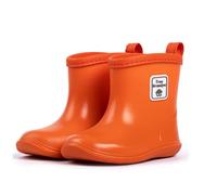 ENEN Gummistiefel Kinder Gr 22-30, Gummistiefel Mädchen und Jungen Wasserdichte Regenschuhe Kleinkind Leicht Bequeme für Kindergarten, Schule, Outdoor (TR5 Orange,23)