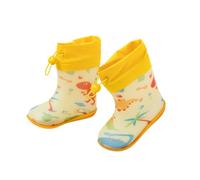 ENEN Gummistiefel Kinder Gr 23-27, Gummistiefel Mädchen und Jungen Wasserdichte Regenschuhe Kleinkind Leicht Bequeme für Kindergarten, Schule, Outdoor (953 Gelb,24)