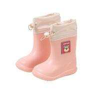 ENEN Gummistiefel Kinder Gr 23-31, Gummistiefel Mädchen und Jungen Wasserdichte Regenschuhe Kleinkind Leicht Bequeme für Kindergarten, Schule, Outdoor (112 Rosa,24)