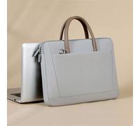 ENEN Laptoptasche 13-15 Zoll, Laptophülle mit Verstellbarem Schultergurt, Laptop-Taschen Business Büro Arbeit Computertasche, Schlanke Laptop Bag für Frauen Herren (14 Zoll,Grau)