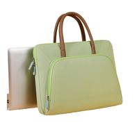 ENEN Laptoptasche 13-15 Zoll, Laptophülle mit Verstellbarem Schultergurt, Moden Laptop-Taschen Business Büro Arbeit Computertasche, Schlanke Laptop Bag für Frauen Herren (13 Zoll,Grün)