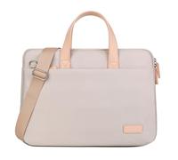 ENEN Laptoptasche 15.6 Zoll, Bunt Laptop-Taschen mit Schultergurt, Laptop Tasche Business Büro Arbeit Computertasche, Schlanke Notebook Tasche für Frauen Herren (14 Zoll,Weiß Grün)