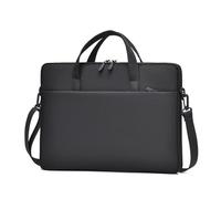 ENEN Laptoptasche 15.6 Zoll, Laptop-Taschen mit Schultergurt, mit Airbag Laptop Tasche Business Büro Arbeit Computertasche, Schlanke Notebook Tasche für Frauen Herren (15,6 Zoll,Schwarz)