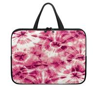 ENEN Mode Laptoptasche mit Tie-Dye Drucken Neopren Wasserdicht Stoßfest Laptop Hülle Taschen Business Büro Arbeit Computertasche, Notebook Schutzhülle für Herren Frauen (12 Zoll,Rosa)